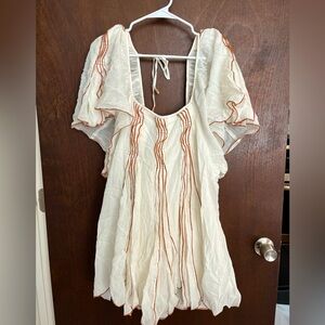 Free People Joelle Tunic Flowy Mini Dress